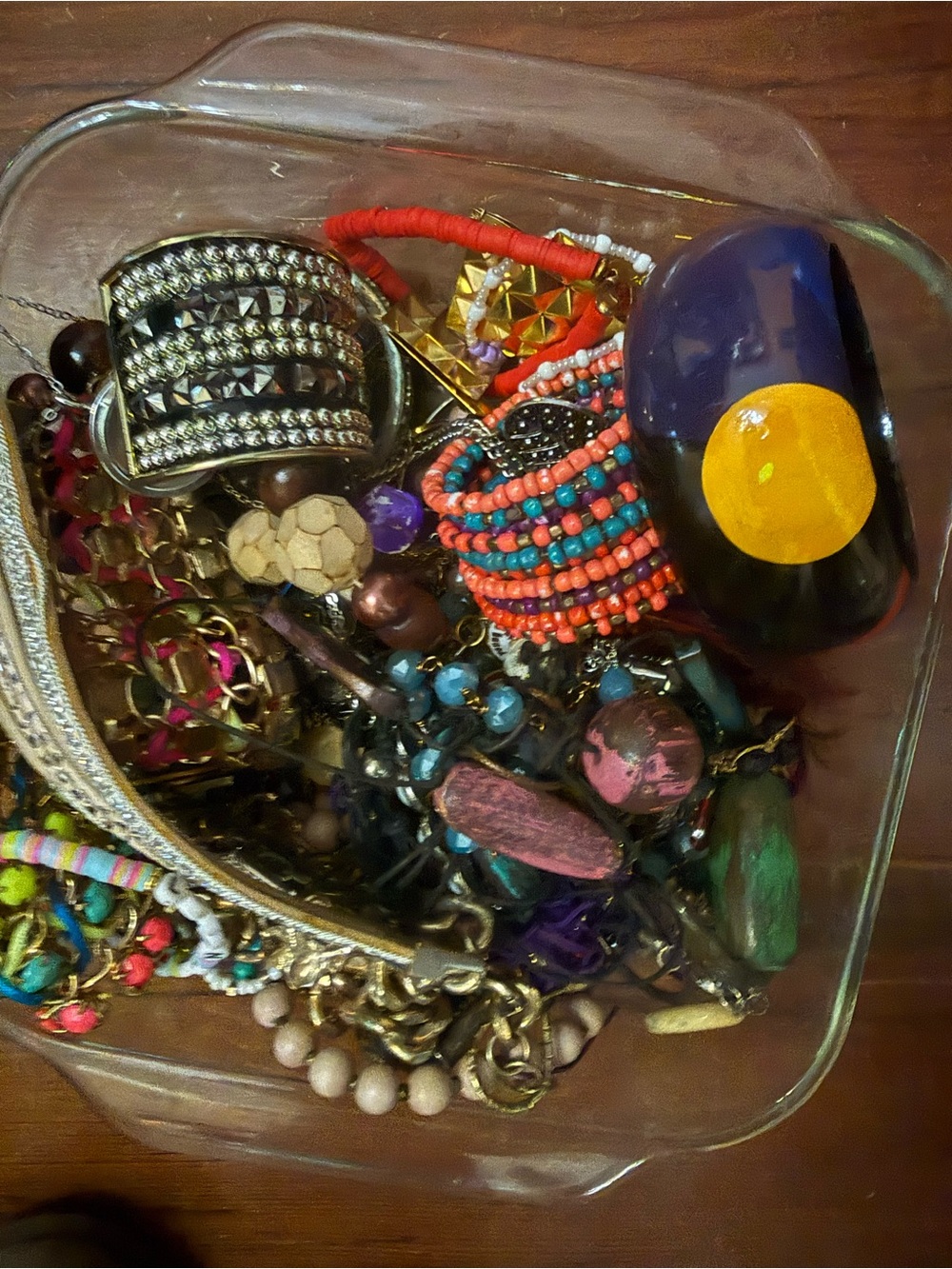 3 plus pounds of unsorted vintage jewelry